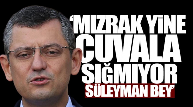 CHPli Özelden Soyluya TÜGVA göndermesi