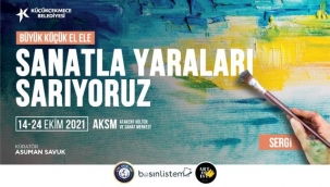 Küçükçekmecede sanatçılardan öğrencilere iyilik hareketi