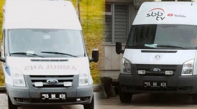 AKPli başkandan skandal hareket: Ambulansı, canlı yayın aracı yaptı!