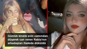 Günlük kiralık evin camından düşerek ölen Rabianın, o sırada yanında olan arkadaşlarının ilk ifadesi ortaya çıktı