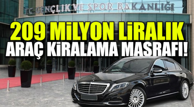 Gençlik ve Spor Bakanlığı tasarrufu kabul etmedi: Lüks araç merakı...