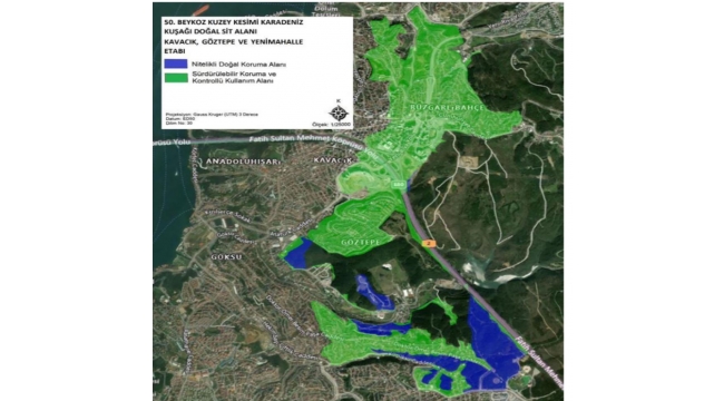 Beykoz'da dikkat çeken doğal sit değişikliği