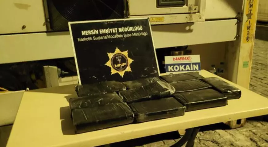 Mersin Limanı'nda 11 kilogram kokain ele geçirildi