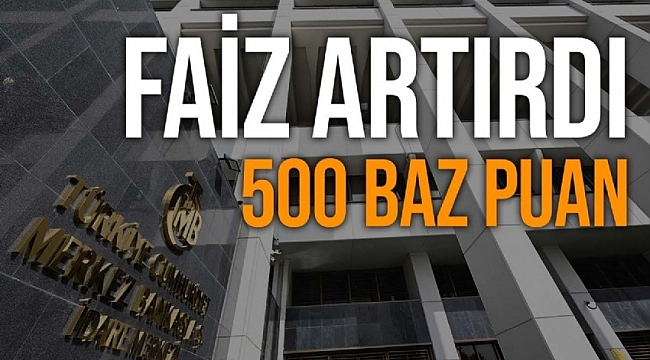 Merkez Bankası politika faizini yüzde 35'e yükseltti