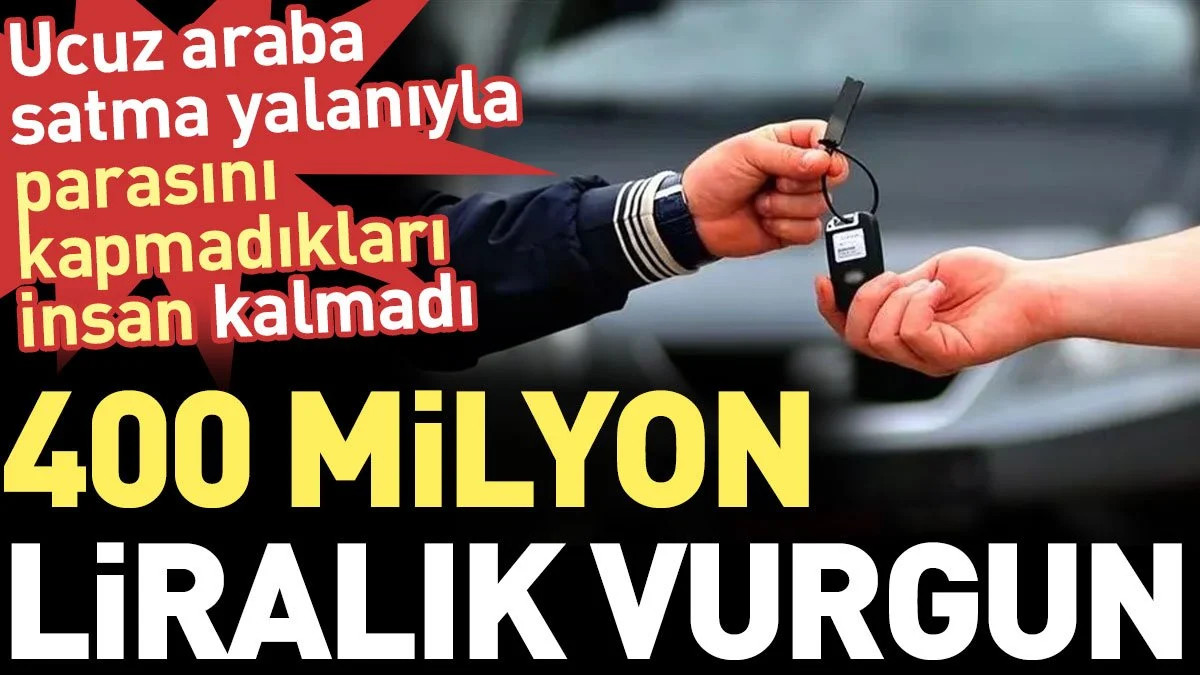 Eski Diyanet çalışanlarından 400 milyonluk sıfır otomobil vurgunu