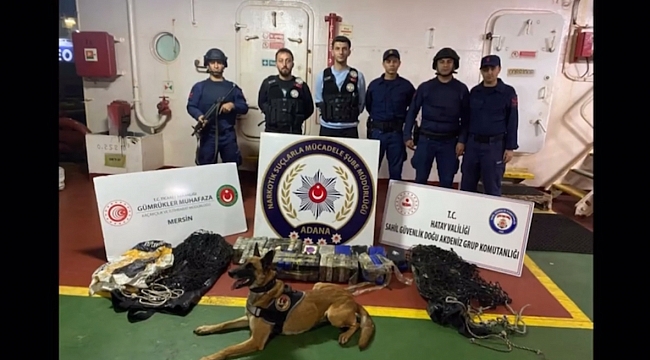Liberya bandıralı gemide 51 kilo 750 gram kokain ele geçirildi