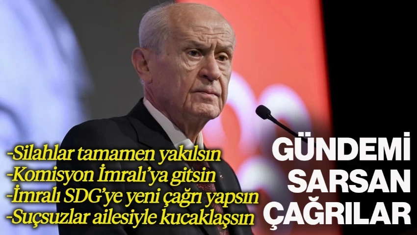 Bahçeli'den Kritik Çağrı: 'Silahların Tamamı Yakılsın, Ailelerine Kavuşsunlar'