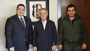 Başkan Onur Bozkurter, Ahmet Nur Çebi ve Orhan Çebi'yi Belediyede Ağırladı