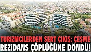 Çeşme rezidans çöplüğüne döndü!
