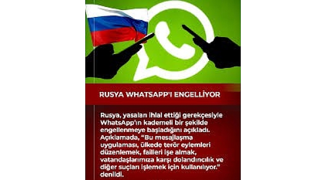 Rusya'dan WhatsApp'ı tamamen engelleme hamlesi