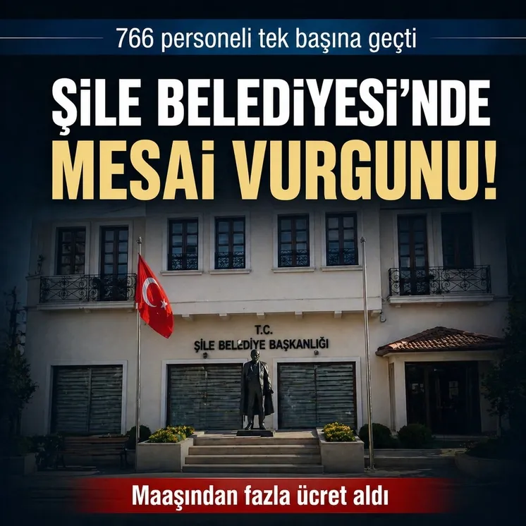 Şile Belediyesi'nde mesai vurgunu! 766 personeli tek başına geçti