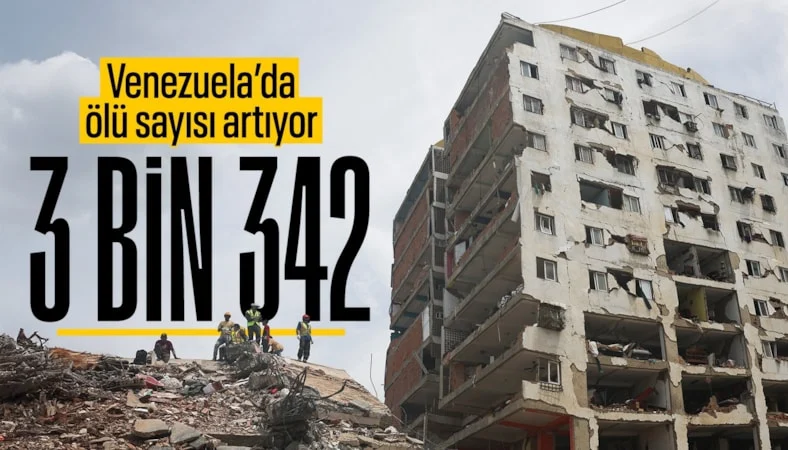 Venezuela'daki depremlerde ölü sayısı 3 bin 342'ye yükseldi