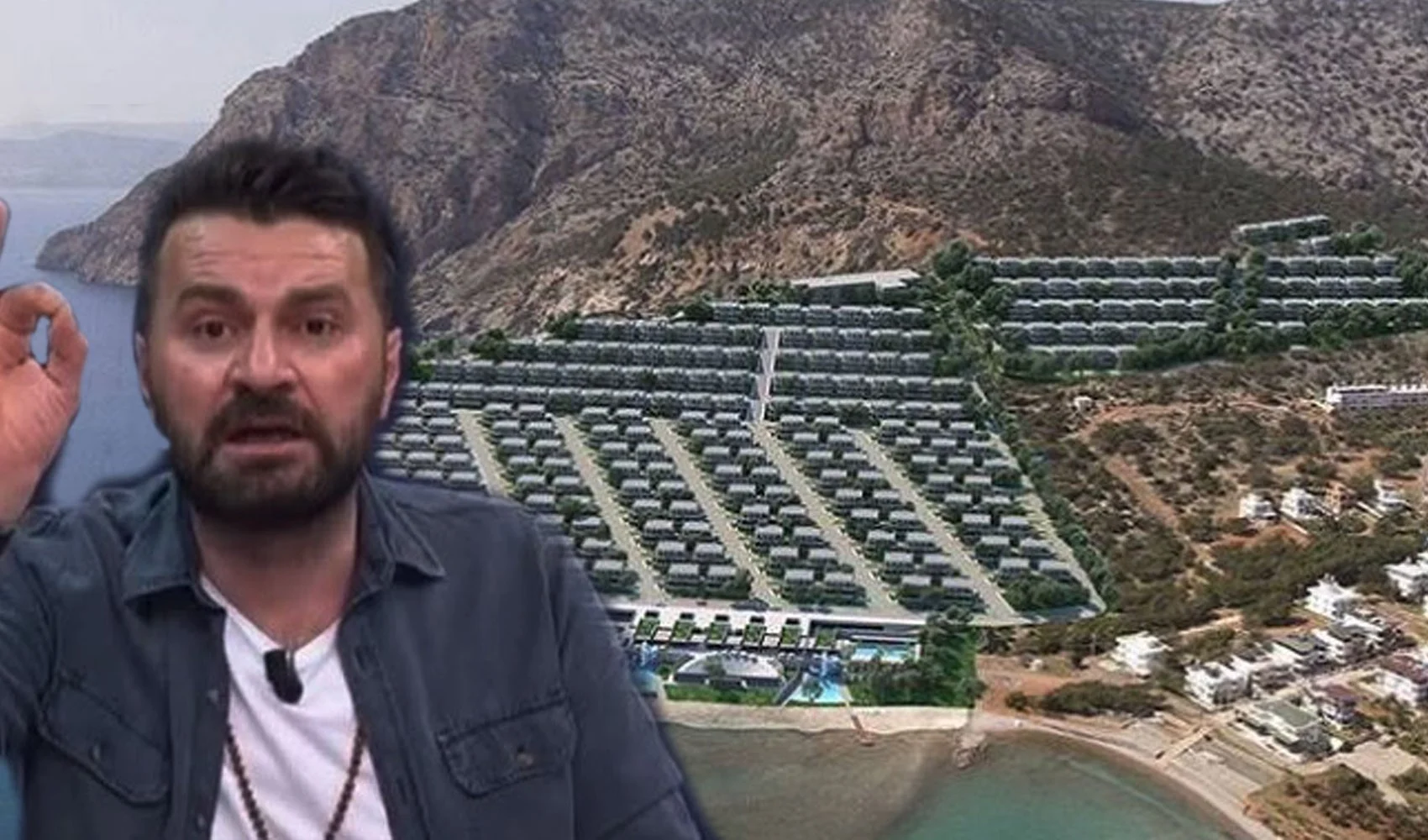 Mersin'in cennet koyu Tisan'da 1000 villalık inşaat: Projenin PR'ını Abdurrahman Uzun üstlendi